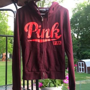 PINK zipper hoodie